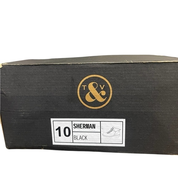 Thomas & Vine Sherman Leather Water Resistant Black Comfort Foam Boots sz 10